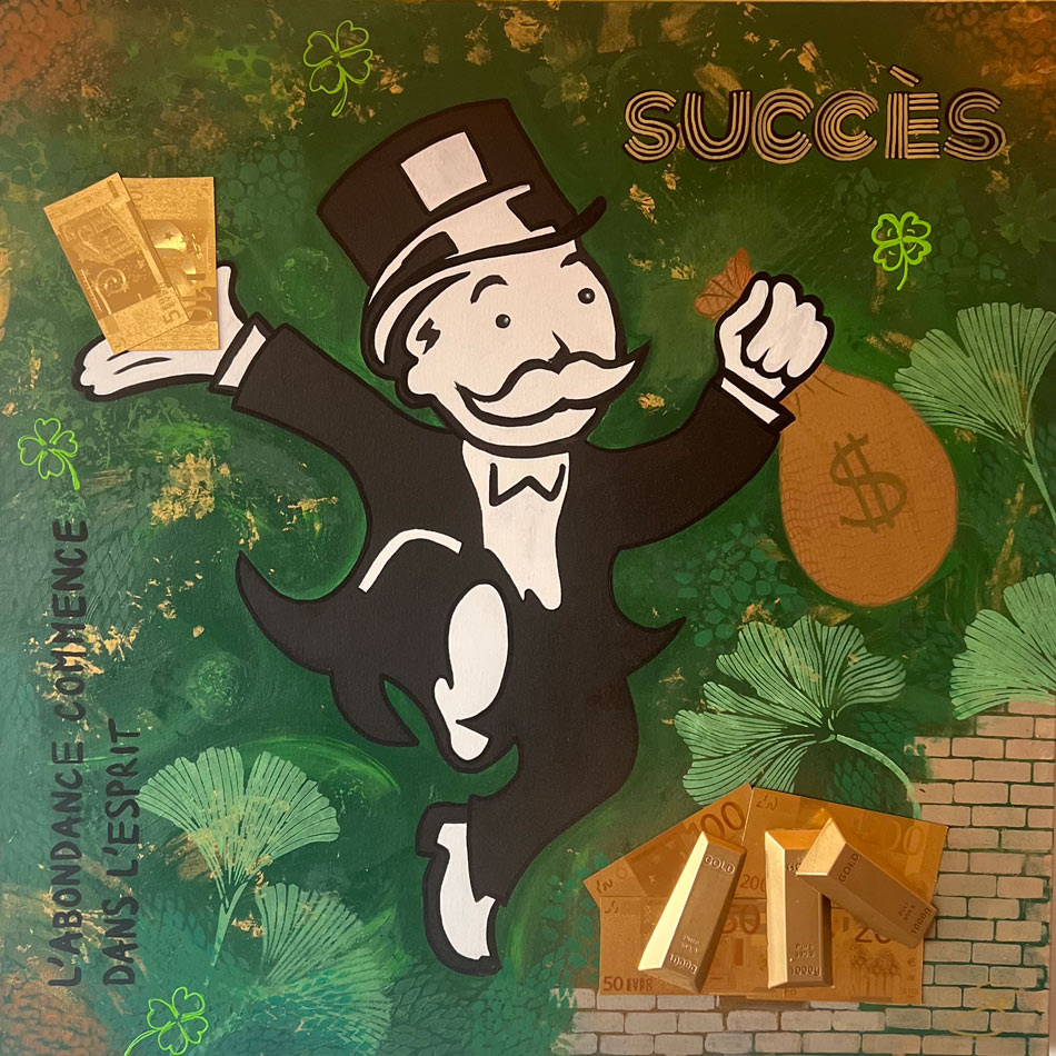 Abondance & Succès - 80 x 80 cm – Image 2