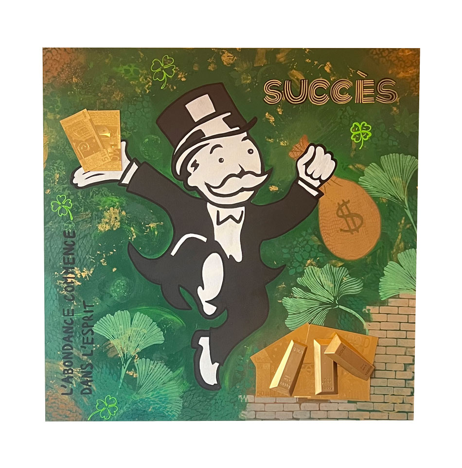 Abondance & Succès - 80 x 80 cm – Image 3