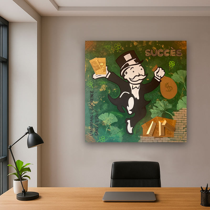 Abondance & Succès - 80 x 80 cm