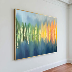 Reflets d'automne - 100 x 73 cm