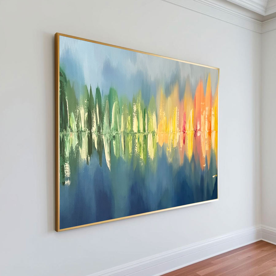 Reflets d'automne - 100 x 73 cm