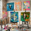 Tableaux Cartoon oeuvre unique
